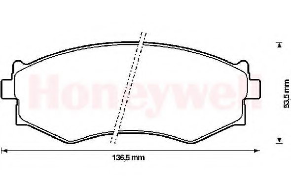 BENDIX 572338B Brake Pad Set, disc brake